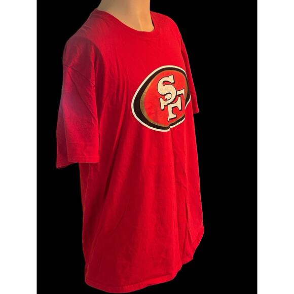 San Francisco 49ers Men T-Shirt XL Red Fanatics 49ers Logo NFL‎ Football - Picture 3 of 6